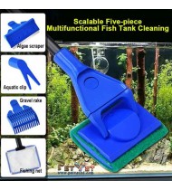 Aquarium Cleaning Toolset- 5 in 1 Aquarium Cleaning Toolset- 5 in 1