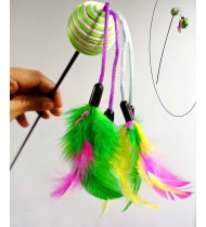 Feather Teaser Wand Cat Toy Feather Teaser Wand Cat Toy