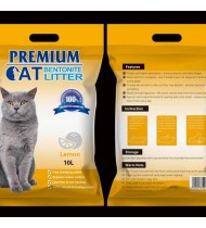 Premium Bentonite Lemon Cat Litter 10L Premium Bentonite Lemon Cat Litter 10L