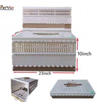 Plastic Door Pet Carrier(Color : Brown/White Size :L-23inchXW12-inchXH10-inch) Plastic Door Pet Carrier(Color : Brown/White Size :L-23inchXW12-inchXH10-inch)