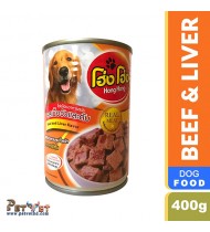 Hong Hong dog Can food Beef and Liver flavor 400gm Hong Hong dog Can food Beef and Liver flavor 400gm