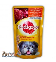 Pedigree Simmered Beef Loaf Flavour With Vegetables 130g Pedigree Simmered Beef Loaf Flavour With Vegetables 130g