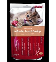 Bioline YellowFin Tuna and Scallop Liquid snack 6pcs Bioline YellowFin Tuna and Scallop Liquid snack 6pcs