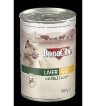 Bonacibo Canned Wet Cat Food- LIVER 400g Bonacibo Canned Wet Cat Food- LIVER 400g