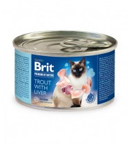 Brit Premium by Nature Trout with Liver 200g Cat Wet Food Brit Premium by Nature Trout with Liver 200g Cat Wet Food