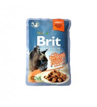 Brit Premium with Turkey Fillets for adult cats 85g