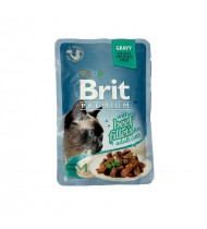 Brit Premium with beef fillets for adult cats 85g Brit Premium with beef fillets for adult cats 85g