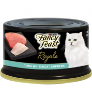 FANCY FEAST ROYALE WHITEMEAT TUNA AFFAIR WITH SEAFOOD STRIPS WET CAT FOOD – 85G FANCY FEAST ROYALE WHITEMEAT TUNA AFFAIR WITH SEAFOOD STRIPS WET CAT FOOD – 85G