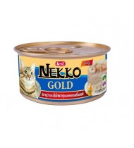 Nekko Gold Tuna & Chicken Topping Shrimp & Scallop in Jelly 85g Nekko Gold Tuna & Chicken Topping Shrimp & Scallop in Jelly 85g