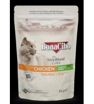 Bonacibo Pouch Wet Cat Food-CHICKEN Chunks in Jelly Adult 85G Bonacibo Pouch Wet Cat Food-CHICKEN Chunks in Jelly Adult 85G