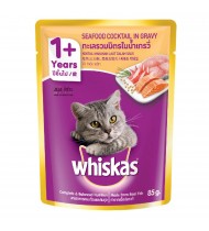 Whiskas Pouch SeaFood & Cocktaill 85g 1+ Whiskas Pouch SeaFood & Cocktaill 85g 1+