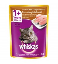 Whiskas with Chicken & Tuna in Gravy Cat Food 1+ Whiskas with Chicken & Tuna in Gravy Cat Food 1+