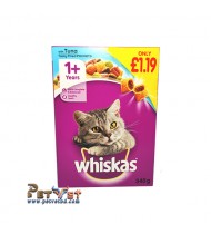 WHISKAS® 1+ Cat Complete Dry with Tuna 340g WHISKAS® 1+ Cat Complete Dry with Tuna 340g