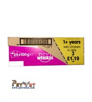 Whiskas Mega Box 1+ years with Chicken in Jelly 24pcs Whiskas Mega Box 1+ years with Chicken in Jelly 24pcs
