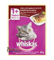 Whiskas Pouch-85g Grilled Saba 1+ Whiskas Pouch-85g Grilled Saba 1+