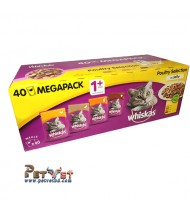 Whiskas Poultry selection in Jelly 40 Mega Pack Whiskas Poultry selection in Jelly 40 Mega Pack