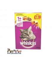 Whiskas With Chicken (Tasty Filled POCKETS) 340G