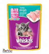 Whiskas pouch junior tuna 80g Whiskas pouch junior tuna 80g