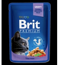 Brit Premium Cat Pouches with Cod Fish 100gm Brit Premium Cat Pouches with Cod Fish 100gm