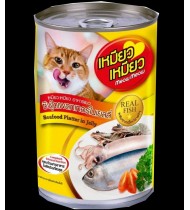 Meow Meow Canned Cat Food Seafood Platter in Jelly 400gm Meow Meow Canned Cat Food Seafood Platter in Jelly 400gm