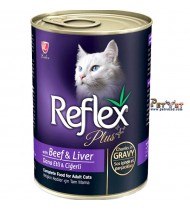 Reflex plus Can Food For Cats-with Beef & Liver 400G Reflex plus Can Food For Cats-with Beef & Liver 400G