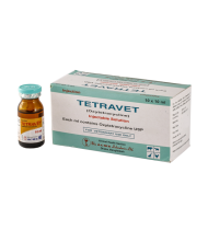Tetravet Injection 100mg 10 ml vial Tetravet Injection 100mg 10 ml vial